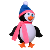 Tenna Tops Penguin Car Antenna Topper / Mirror Dangler / Cute Dashboard Accessory (Pink/Blue)