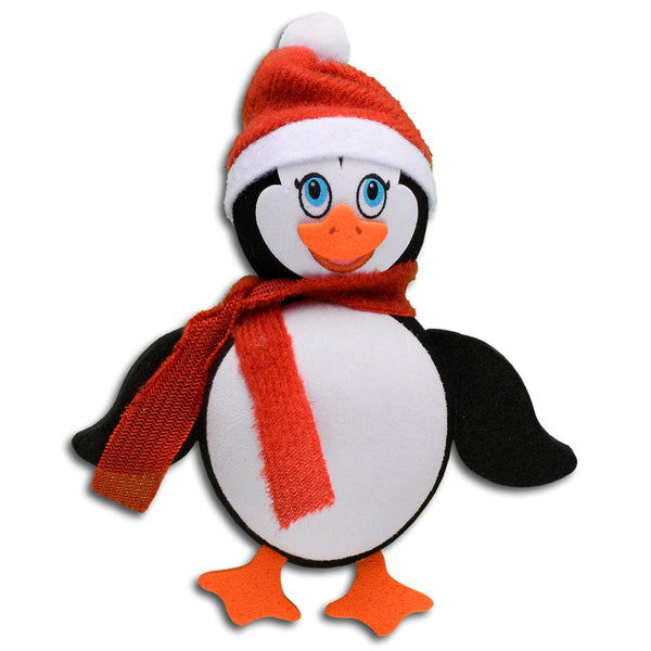 Tenna Tops Cute Penguin Car Antenna Topper / Auto Dashboard Accessory (Red)