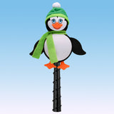 Tenna Tops Cute Penguin Car Antenna Topper / Auto Dashboard Accessory (Green) (Fat Stubby Antenna)