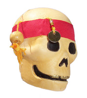 *Last One* Pirates Caribbean Antenna Topper / Auto Dashboard Buddy (Skull) Red Bandana