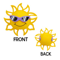 Coolballs California Sunshine Car Antenna Topper / Mirror Dangler / Auto Dashboard Accessory (Purple Shades)