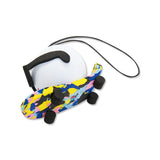 Coolballs "Cool Skate Chick" Skateboarder Car Antenna Topper / Mirror Dangler / Auto Dashboard Accessory (Multi-Color Board)