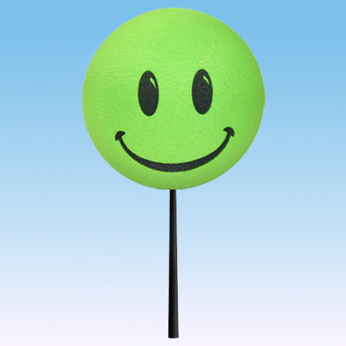 ..HappyBalls Happy Smiley Face Car Antenna Topper / Auto Dashboard Accessory (Green)