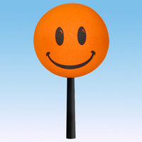 ..HappyBalls Happy Smiley Face Car Antenna Topper / Auto Dashboard Accessory (Orange)