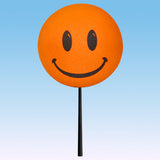..HappyBalls Happy Smiley Face Car Antenna Topper / Auto Dashboard Accessory (Orange)