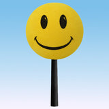 ...HappyBalls Happy Smiley Face Car Antenna Topper / Auto Dashboard Buddy (Yellow)
