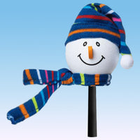 Tenna Tops Snowman Winter Hat & Scarf Car Antenna Topper (Dark Blue)