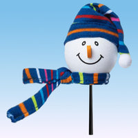 Tenna Tops Snowman Winter Hat & Scarf Car Antenna Topper (Dark Blue)