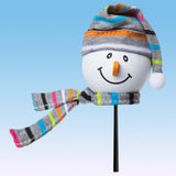 Tenna Tops Snowman Winter Hat & Scarf Car Antenna Topper (Grey)