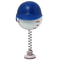 HappyBalls Baseball Player Car Antenna Topper / Auto Dashboard Accessory