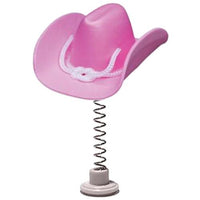 Tenna Tops Pink Cowgirl Hat Car Antenna Topper / Mirror Dangler / Cute Dashboard Accessory