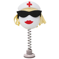 Coolballs Blonde Nurse Car Antenna Topper / Cute Dashboard Accessory