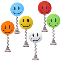 ...HappyBalls Happy Smiley Happy Face Car Antenna Toppers / Auto Dashboard Accessories (Pack of 6 Assorted Colors)