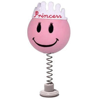 HappyBalls Pink Princess Car Antenna Topper / Mirror Dangler / Cute Dashboard Accessory