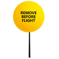 Coolballs "Remove Before Flight" Yellow Static Wick Cover Protector Jet Aviation Airplane Antenna Balls