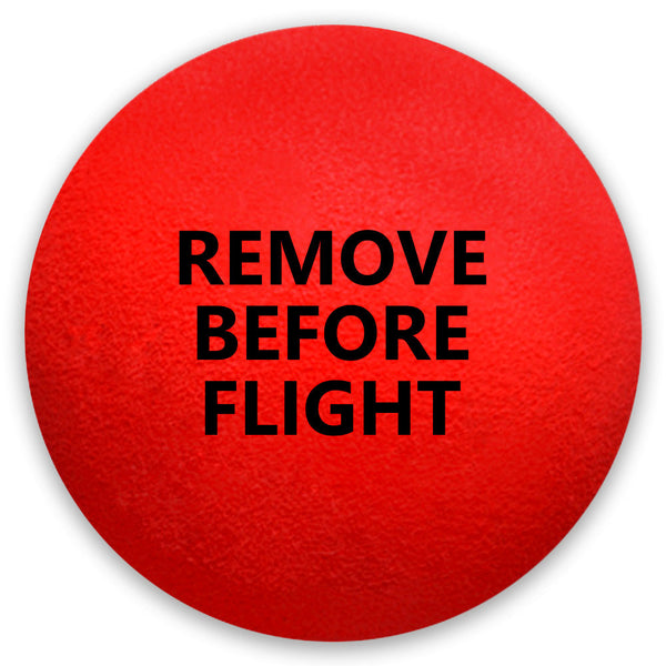 Coolballs "Remove Before Flight" Red Static Wick Cover Protector Jet Aviation Airplane Antenna Balls