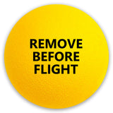 Coolballs "Remove Before Flight" Yellow Static Wick Cover Protector Jet Aviation Airplane Antenna Balls