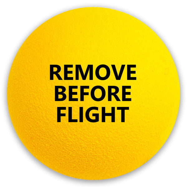Coolballs Yellow Static Wick Jet Aviation Airplane Aircraft Cover Protectors Antenna Balls "Remove Before Flight" (Free UPS Ground Shipping U.S.)