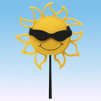 Coolballs California Sunshine Car Antenna Topper / Mirror Dangler / Cool Dashboard Buddy (Black Shades)