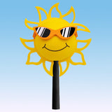 Coolballs California Sunshine Car Antenna Topper / Mirror Dangler / Cute Dashboard Accessory (Orange Shades)