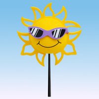 Coolballs California Sunshine Car Antenna Topper / Mirror Dangler / Auto Dashboard Accessory (Purple Shades)