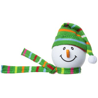 Tenna Tops Snowman Winter Hat & Scarf Car Antenna Topper / Auto Dashboard Accessory (Green)