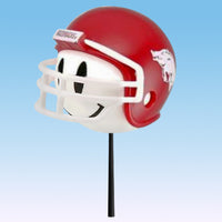 Arkansas Razorbacks Helmet Car Antenna Topper / Mirror Dangler / Dashboard Buddy (White Smiley) (College Football)