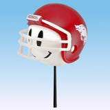 Arkansas Razorbacks Helmet Car Antenna Topper / Mirror Dangler / Dashboard Buddy (White Smiley) (College Football)