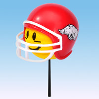 Arkansas Razorbacks Helmet Car Antenna Topper / Auto Dashboard Accessory (Yellow Face) (College Football)