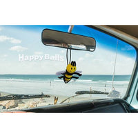 HappyBalls Happy Bee Car Antenna Topper / Auto Mirror Dangler / Cute Dashboard Accessory