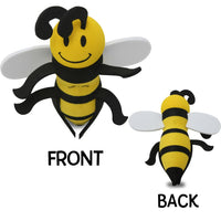 HappyBalls Happy Bee Car Antenna Topper / Auto Mirror Dangler / Cute Dashboard Accessory