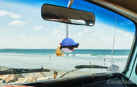 Coolballs "Cool Girls - Blonde" Blue Cap Car Antenna Topper / Mirror Dangler / Cute Dashboard Buddy