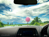 Coolballs "Cool Golf" Car Antenna Ball / Mirror Dangler / Cute Dashboard Accessory (Pink)
