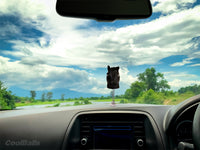 Coolballs Black Horse Car Antenna Topper / Mirror Dangler / Dashboard Accessory