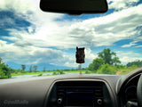 Coolballs Black Horse Car Antenna Topper / Mirror Dangler / Dashboard Accessory