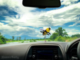 HappyBalls Happy Bee Car Antenna Topper / Auto Mirror Dangler / Cute Dashboard Accessory