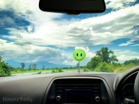 ..HappyBalls Happy Smiley Face Car Antenna Topper / Auto Dashboard Accessory (Green)