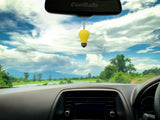 Coolballs "Bright One" Yellow Light Bulb Car Antenna Topper / Auto Dashboard Buddy