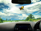 HappyBalls Happy Bee Car Antenna Topper / Auto Mirror Dangler / Cute Dashboard Accessory