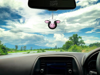 Tenna Tops "Milkshake" the Cow Car Antenna Topper / Mirror Dangler / Cute Dashboard Accessory