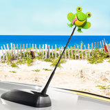 Tenna Tops "Hoppy" the Frog Car Antenna Topper / Mirror Dangler / Cute Dashboard Buddy (Green)