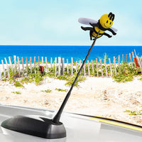 HappyBalls Happy Bee Car Antenna Topper / Auto Mirror Dangler / Cute Dashboard Accessory