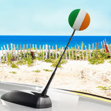 Coolballs Irish Ireland Flag Car Antenna Topper / Mirror Dangler / Dashboard Buddy (Auto Accessory)