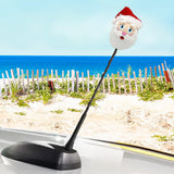 Tenna Tops Jolly Santa Claus Car Antenna Topper / Auto Mirror Dangler / Dashboard Accessory
