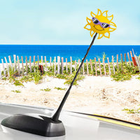 Coolballs California Sunshine Car Antenna Topper / Mirror Dangler / Auto Dashboard Accessory (Purple Shades)