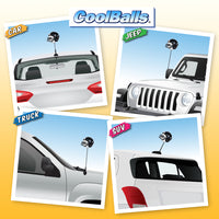Cincinnati Bearcats Car Antenna Topper / Mirror Dangler / Dashboard Buddy (White Smiley) (College Football)