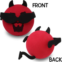 Coolballs Little Devil "Cool Diable" Car Antenna Topper / Mirror Dangler / Dashboard Buddy (Red)