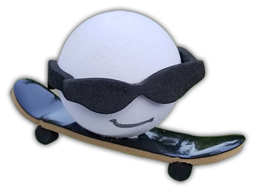 Coolballs "Cool Shred Dog" Skateboarder Antenna Topper / Dashboard Buddy