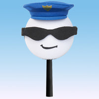 Coolballs "Cool Cop" Police Car Antenna Topper / Mirror Dangler / Dashboard Buddy (Auto Accessory)