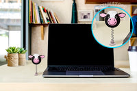 Tenna Tops "Milkshake" the Cow Car Antenna Topper / Mirror Dangler / Cute Dashboard Accessory